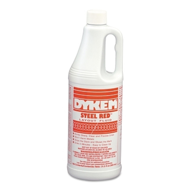 DYKEM Layout Fluids, 930 mL Bottle, Red (12 BTL / CS)