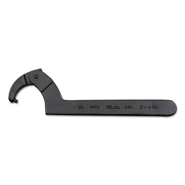 Martin Tools Adjustable Pin Spanner Wrenches, 2 in Opening, 5/32 in Pin, 6 3/8 in (1 EA / EA)