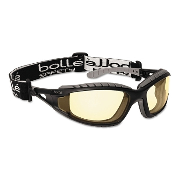 Tracker Safety Glasses, Yellow Lens, Anti-Fog, Anti-Scratch, Yellow Frame (10 PR / BX)