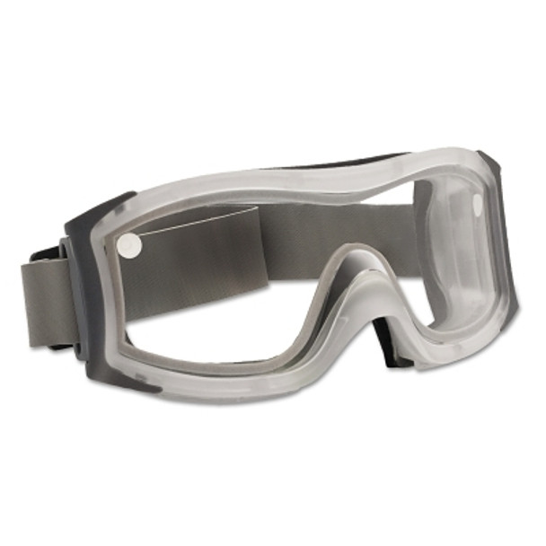 DUO Safety Goggles, AntiScratch/AntiFog, Clear Poly, Neoprene Strp,Frosted Frame (1 PR / PR)