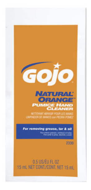 Gojo Natural Orange Pumice Hand Cleaners, Citrus, Packet, 1/2 oz (1 CA/EA)