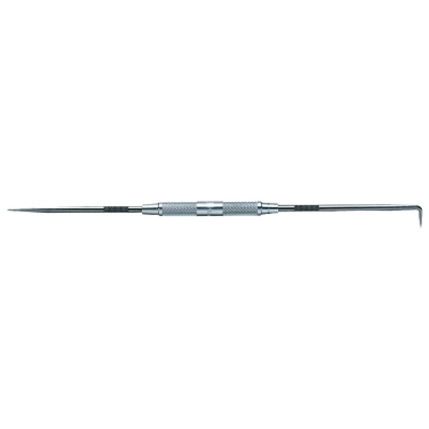 Two Point Scribers, 8 1/2 in, Threaded Steel, Straight Point; Short Bent Point (1 EA)