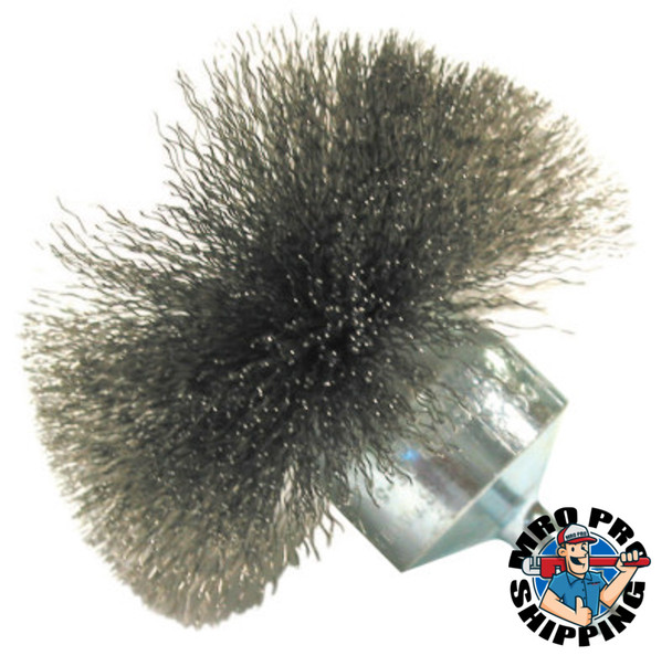 Anderson Brush Circular Flared End Brushes-NF Series, Stainless Steel, 25,000 rpm, 2" x 0.008" (1 EA/EA)