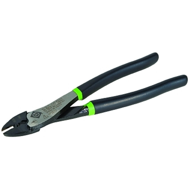 Terminal Crimping Tools, 9 1/2 in, 10-22 AWG, Dipped Grip Handle, Green/Black (1 EA)