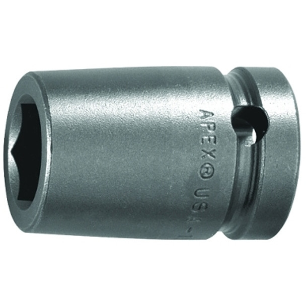 APEX 1/2" Dr. Standard Sockets, 22222, 1/2 in Drive, 19 mm, 12 Points (1 EA / EA)