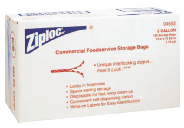 Ziploc Commercial Resealable Bags, 2-Gallon, Plastic (1 CA / CA)