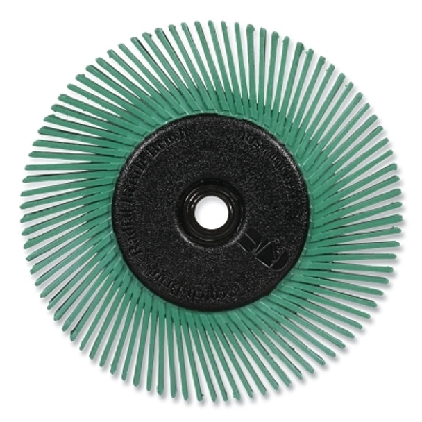 3M Scotch-Brite Radial Bristle Brush, 6 in dia x 1/2 in W, Grit 50, Ceramic, 6000 RPM (1 EA / EA)