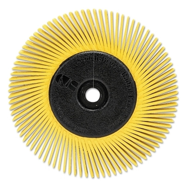 3M Scotch-Brite Radial Bristle Brush, 6 in d x 1/2 in W, Grit P80, Ceramic, 6000 RPM (1 EA / EA)