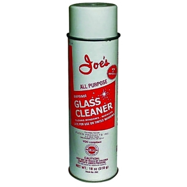 Joe's Glass Cleaner, 19 oz, Aerosol Can (12 CN / CA)