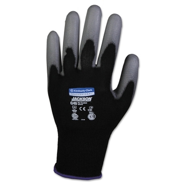 KleenGuard G40 Polyurethane Coated Gloves, 7/Small, Black (12 PR / BG)