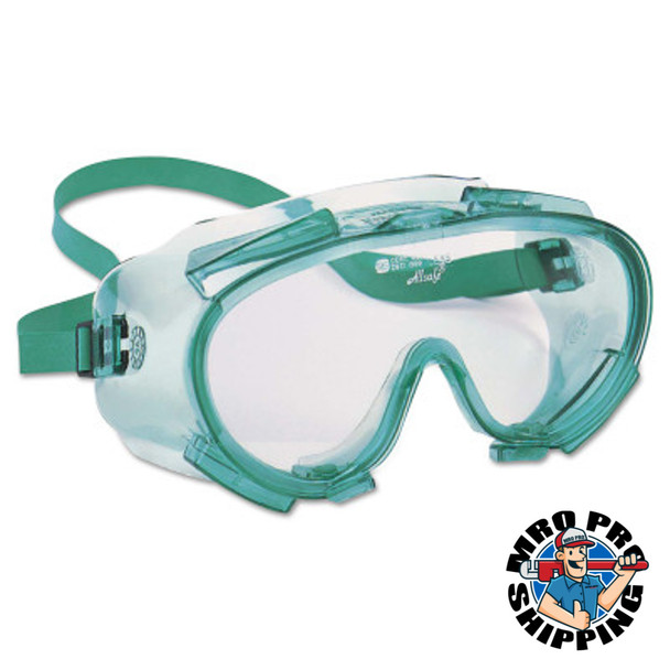 V80 MONOGOGGLE 211 Goggles, Clear/Green, Indirect Ventilation (36 EA / CA)