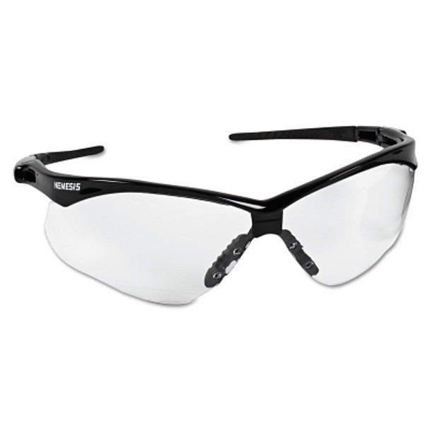 V30 Nemesis CSA Safety Glasses, Clear, Polycarbonate Lens, Uncoated, Black Frame/Temples, Nylon (1 EA)