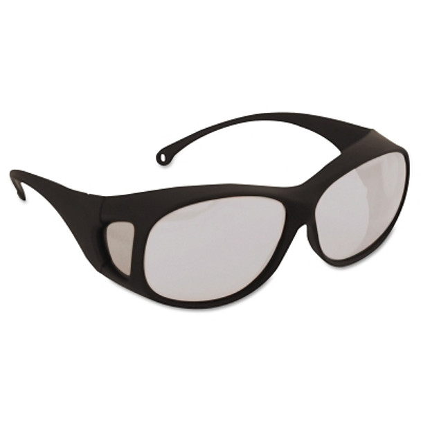 V50 OTG* Safety Eyewear, Clear Lens, Anti-Fog, Anti-Scratch, Black Frame, Nylon (1 EA)