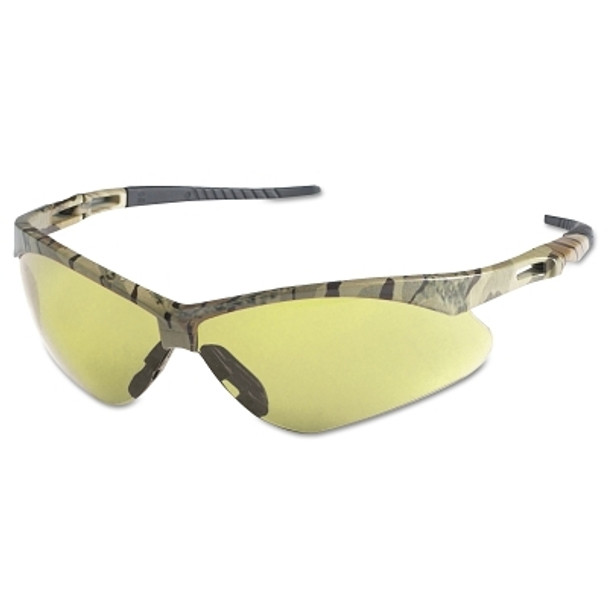 V30 Nemesis Safety Glasses, Amber, Polycarbonate Lens, Anti-Fog, Camouflage Frame/Temples, Nylon (1 PR / PR)