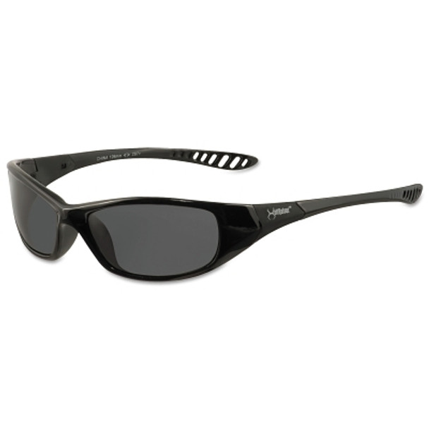 V40 Hellraiser* Safety Eyewear, Smoke Lens, Anti-Scratch, Black Frame, Nylon (1 EA)