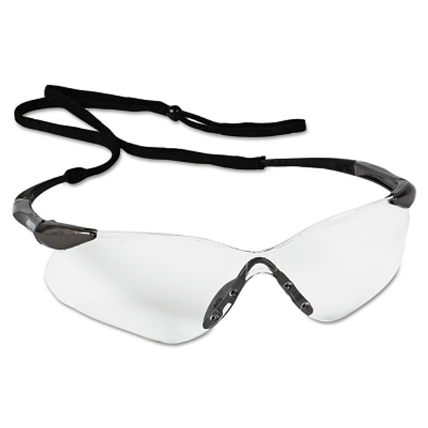 V30 Nemesis VL Safety Glasses, Clear, Polycarbonate Lens, Anti-Fog, Gunmetal No Brow Frame, Nylon (1 PR / PR)