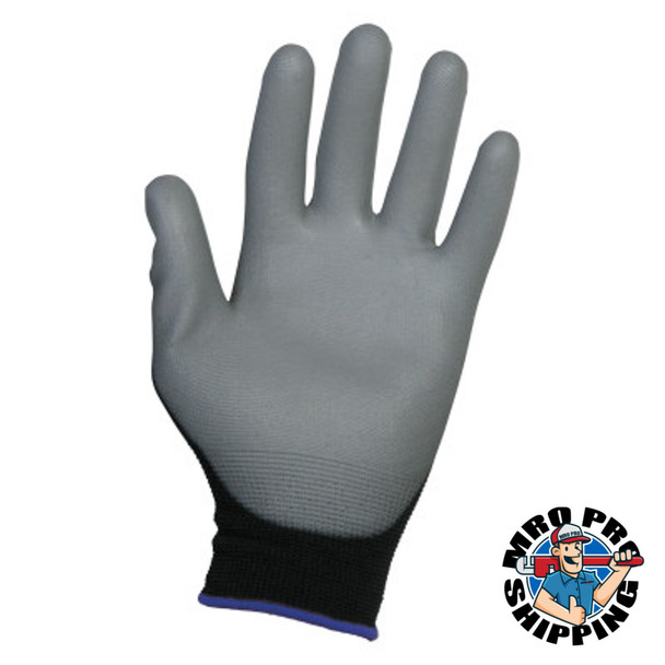 G40 Polyurethane Coated Gloves, Nylon, Size 10, Black/Gray (12 EA / BG)