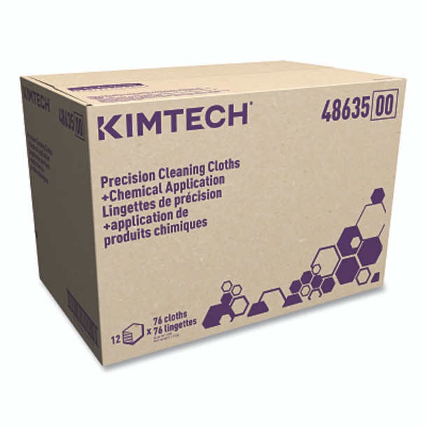 Kimberly-Clark Professional KIMTECH Precision Cleaning Cloths Chemical Application, 12 x 12.5, Spunlace (12 PK / CA)