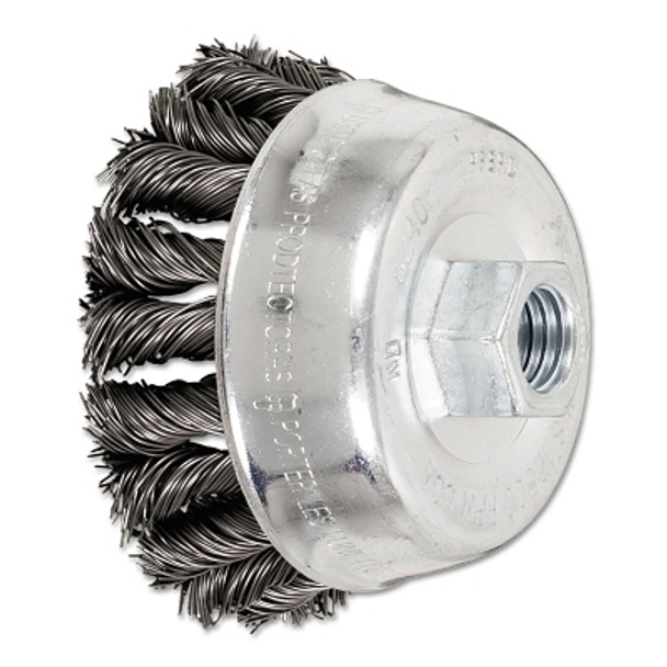 Advance Brush COMBITWIST Knot Wire Cup Brush, 3 1/2 in Dia., .02 in Carbon Steel Wire (1 EA / EA)