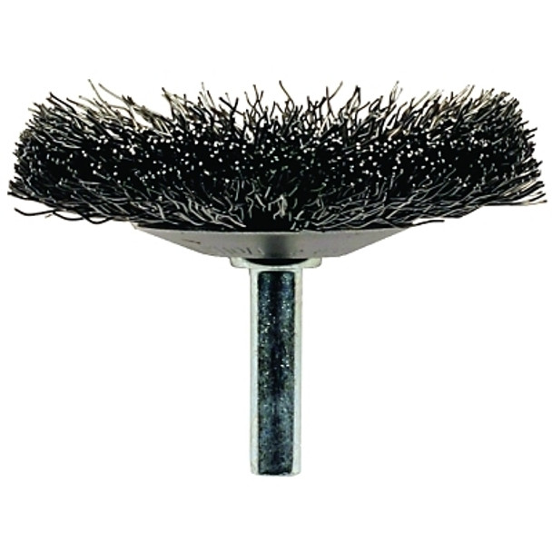 Advance Brush Flared Crimped Cup Brushes, Stainless Steel, 20,000 rpm, 3" x 0.006" (1 EA / EA)