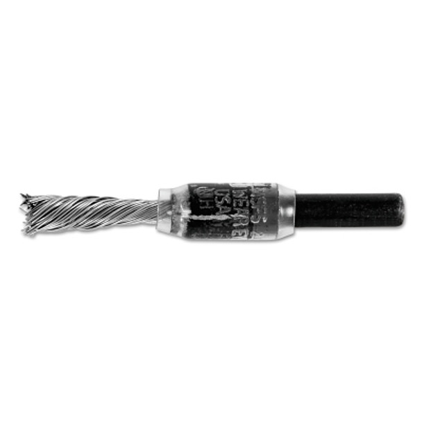 Advance Brush Singletwist Knot End Brush, 1/4 in dia, 0.014 in Stainless Steel Wire, 20,000 RPM (10 EA / BX)