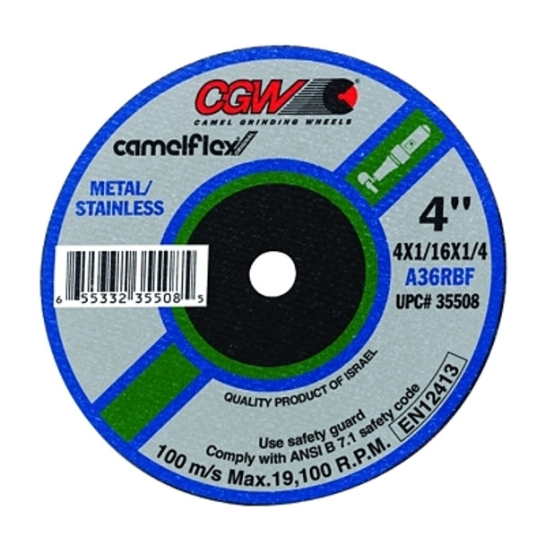CGW Abrasives Cut-Off Wheel, Die Grinders, 3 in Dia, 1/32 in Thick, 3/8 in Arbor, 60 Grit (50 EA / BOX)