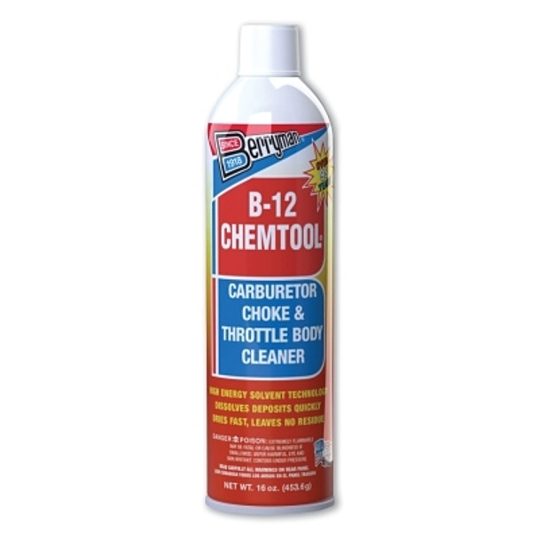 Berryman B-12 CHEMTOOL Carburetor/Choke Cleaner, 16 oz, Aerosol Can, Mild Solvent Scent (12 CN / CA)