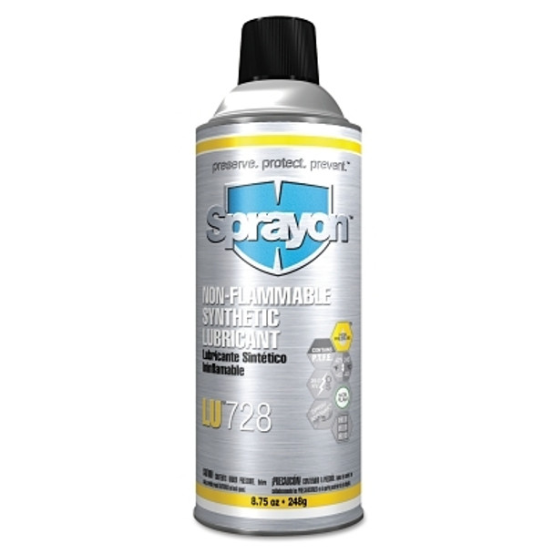 Sprayon LU728 Non-Flammable Synthetic Lubricant, 8.75 oz. Aerosol Can (12 EA / CA)
