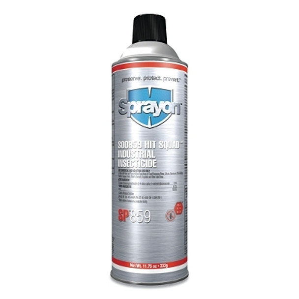 Sprayon Hit Squad Industrial Insecticide, 11.75 oz, Aerosol Can (12 CN / CA)