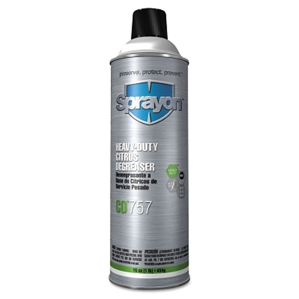 Sprayon Citrus Cleaner Degreasers, 16 oz Aerosol Can (12 CN / CS)