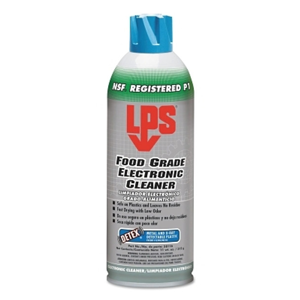 LPS Food Grade Electronic Cleaners with DETEX, 11 oz Aerosol Can, Hydrocarbon (12 CN / CA)