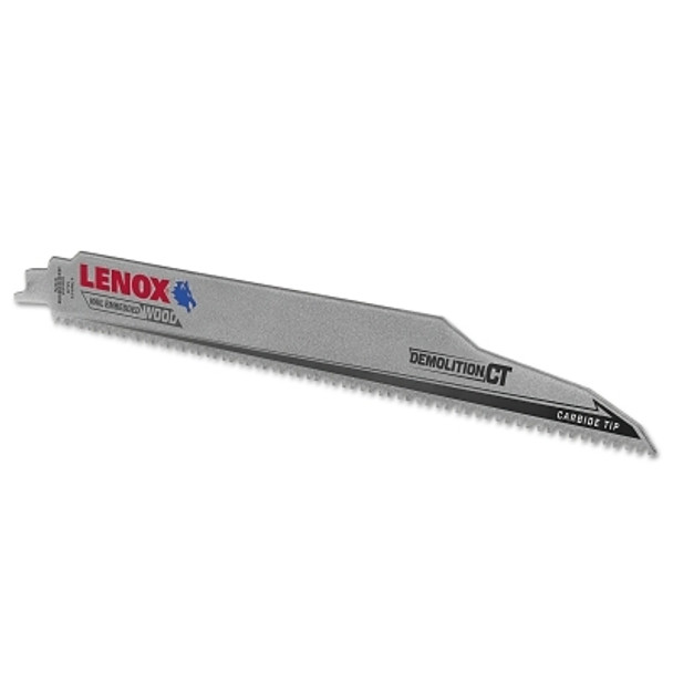 Lenox DEMOLITION CT Reciprocating Saw Blade, 12 in L x 1 in W x 0.050 in Thick, 6 TPI, 1 EA/EA (1 EA / EA)