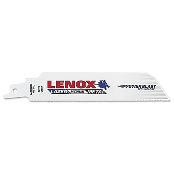 Lenox LAZER Bi-Metal Reciprocating Saw Blade, 6 in L x 1 in W x 0.035 in Thick, 18 TPI, 5 EA/PKG (5 EA / PK)