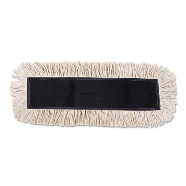 Boardwalk Disposable Dust Mop Head w/Sewn Center Fringe, Cotton/Synthetic, 36w x 5d, White (1 EA / EA)