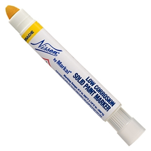 Markal Low Chloride Solid Paint Marker, Yellow (12 EA / BX)