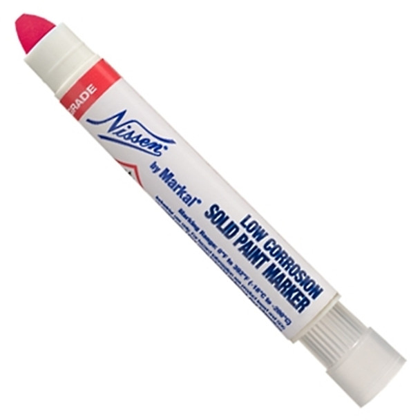 Markal Low Chloride Solid Paint Marker, Red (12 EA / BX)