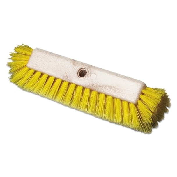 Boardwalk Dual-Surface Scrub Brush, Plastic Fill, 10 in Long, Yellow (1 EA  / EA)