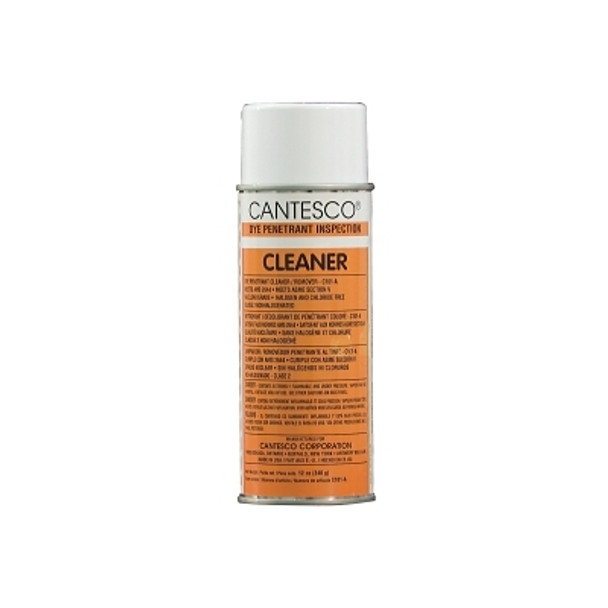 Cantesco Cleaner Dye Penetrants, Liquid Aerosol Can, 12 oz (12 CN / CA)
