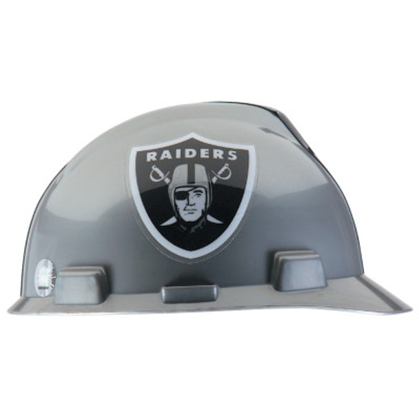 MSA Officially-Licensed NFL V-Gard Helmets, 1-Touch, Oakland Raiders Logo (1 EA)