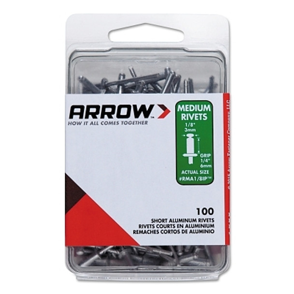 Arrow Fastener Aluminum Rivets, 1/4 x 3/16, Medium (1 PK / PK)