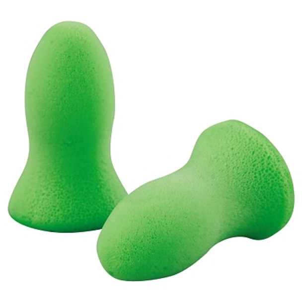 Meteors Disposable Earplugs, Foam, Green, Uncorded (200 PR / BX)