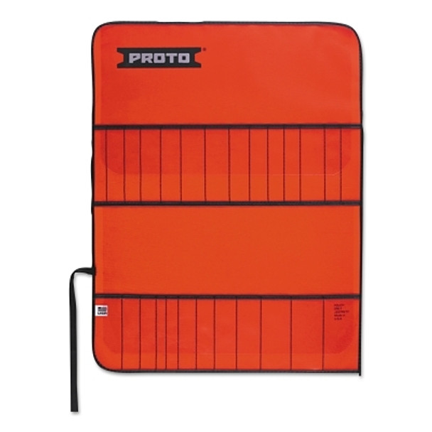 Vinyl Tool Kit Pouches, 26 Compartments, Red, Vinyl (1 EA)