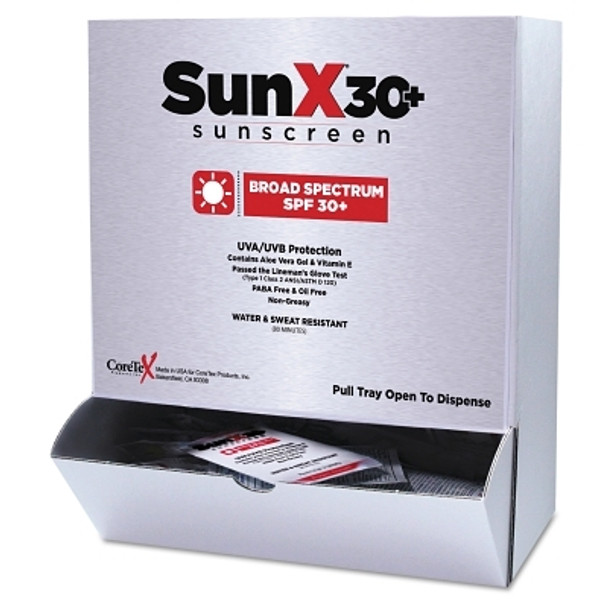SunX30 Sunscreen Lotion Packet, 50 per Box (1 BX / BX)