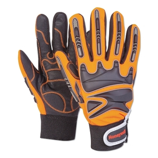 Rig Dog CR Gloves, All Season, 8M, Brown/Orange (1 PR / PR)