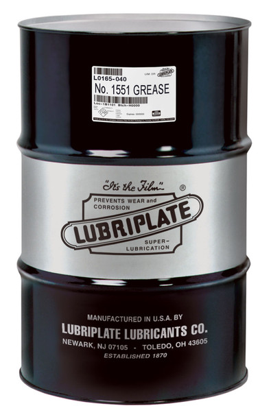 Lubriplate 1551, Lithium complex, heavy duty, NLGI No. 1 for medium to high speed bearings (55 Gal / 400lb. DRUM)