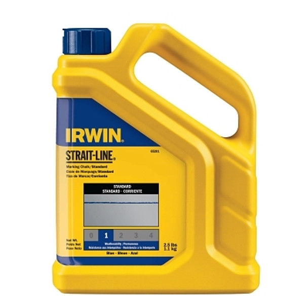 Irwin Strait-Line Standard Marking Chalk, 2.5 lb, Bottle, Blue (1 BTL / BTL)