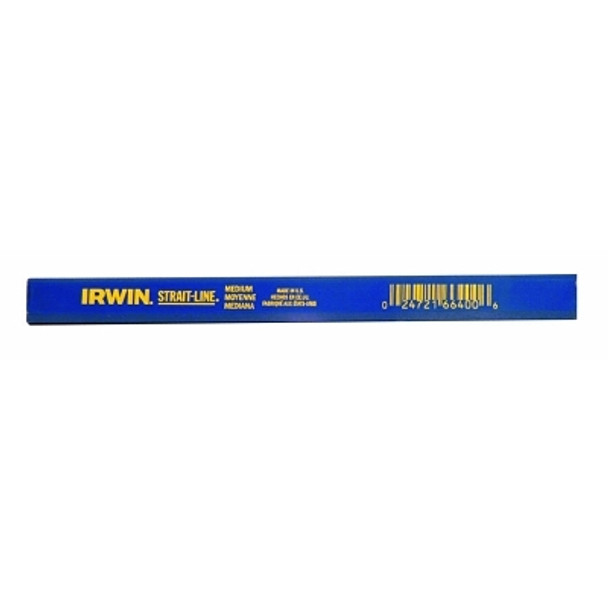 Irwin Strait-Line Carpenter Pencils, Soft, 7 in, 12 per box (12 EA / DOZ)