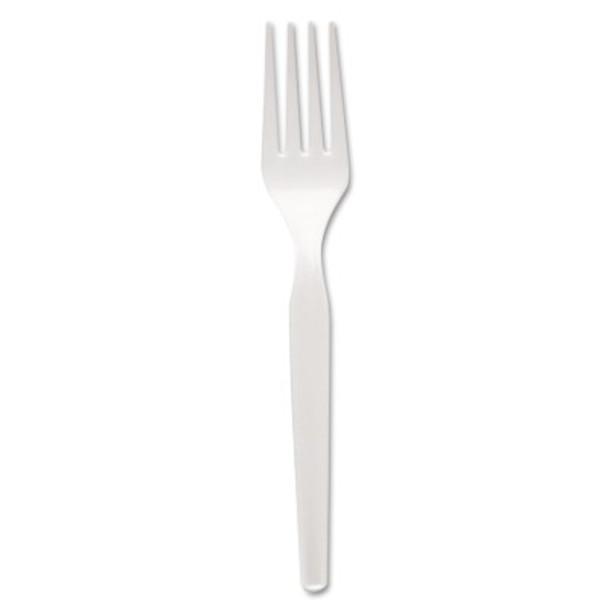 Dixie GP PRO Plastic Forks, White, 1000 Pieces/Box (1000 EA / CA)