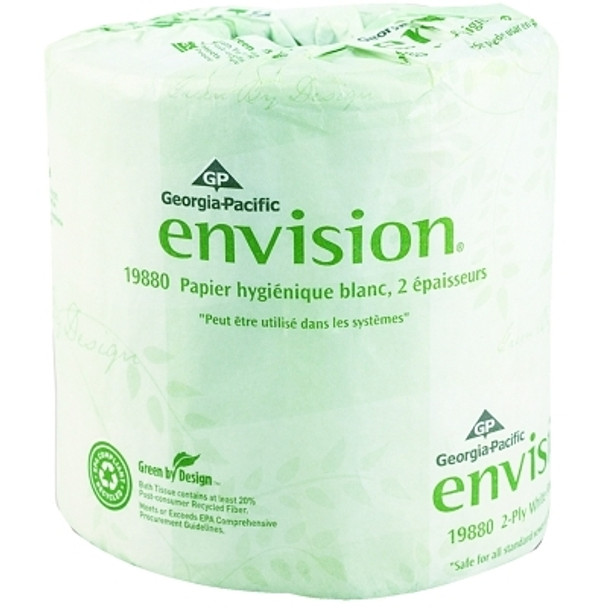 Georgia-Pacific Envision Bathroom Tissue, 4.05 in x 4 in, 185.625 ft (1 CA / CA)