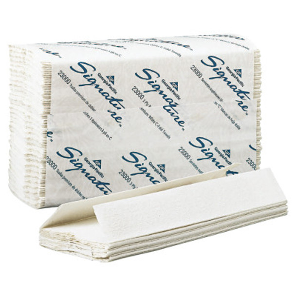 Signature C-Fold Paper Towels, 10 1/10 x 13 1/5, White, 120/Pack (1 CT / CT)